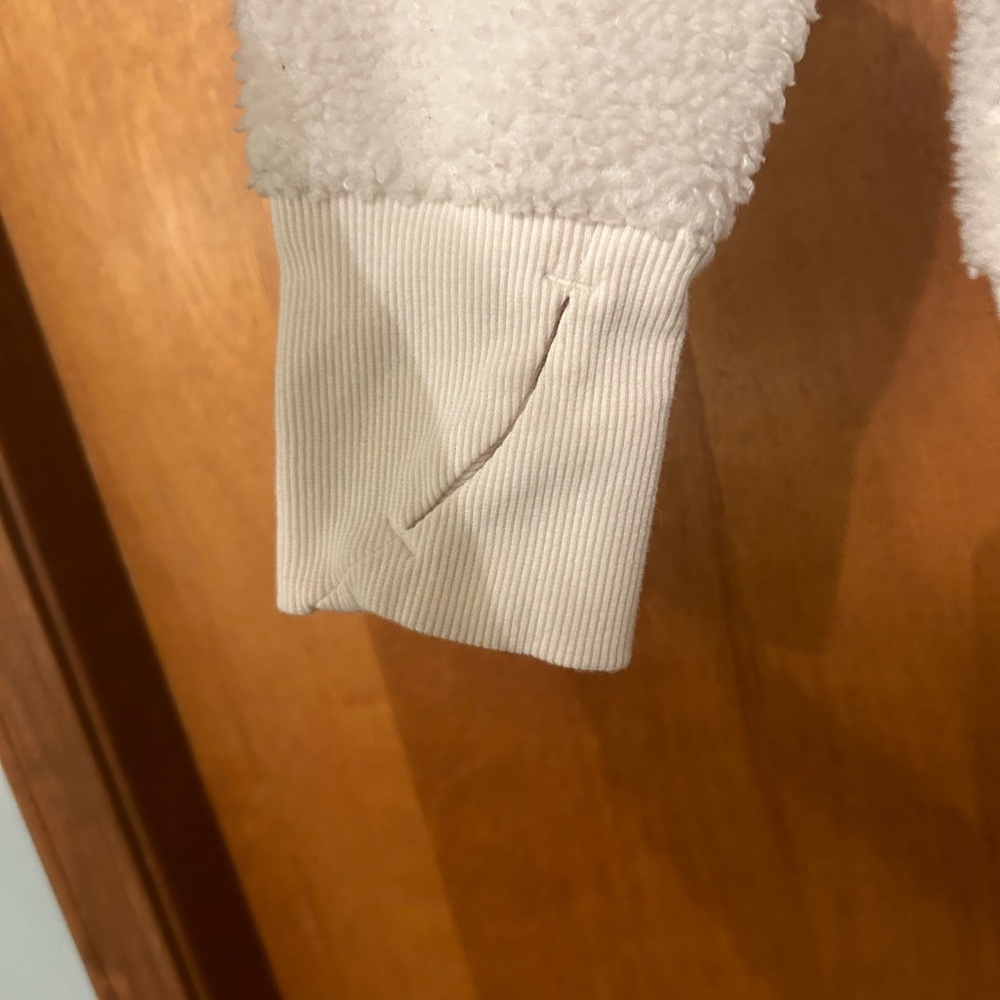 All In Motion White Fleece Jacket - Picture 5 of 5